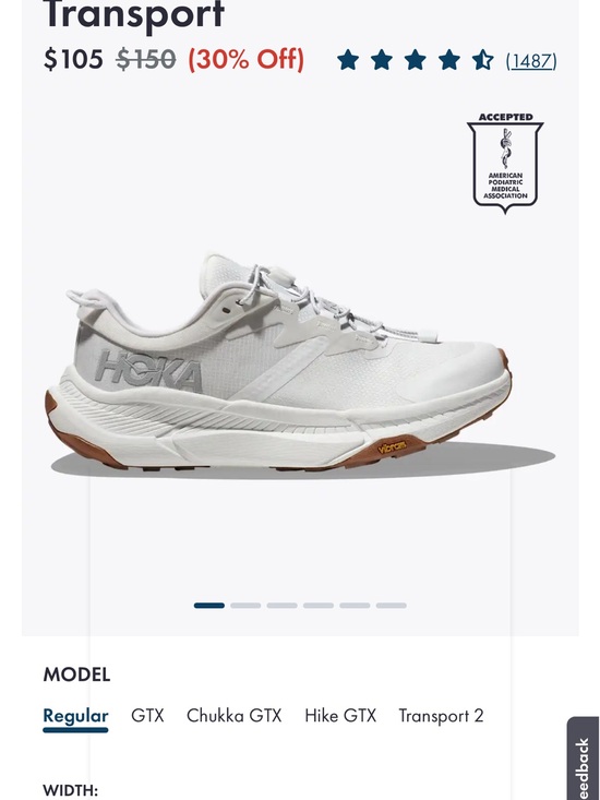 Hoka Shoes - Hoka Women's Transport Trainer in White with Brown Outsole Accents